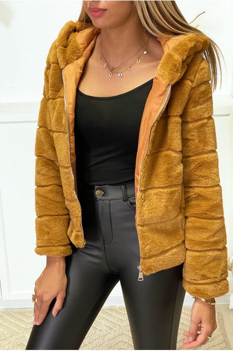 manteau fourrure femme pas cher