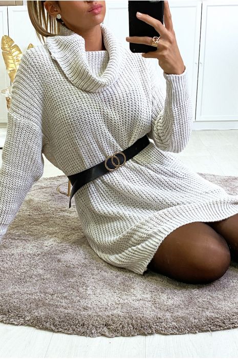 robe pull beige