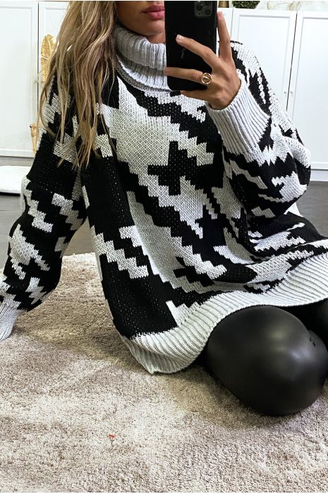 gray turtleneck sweater
