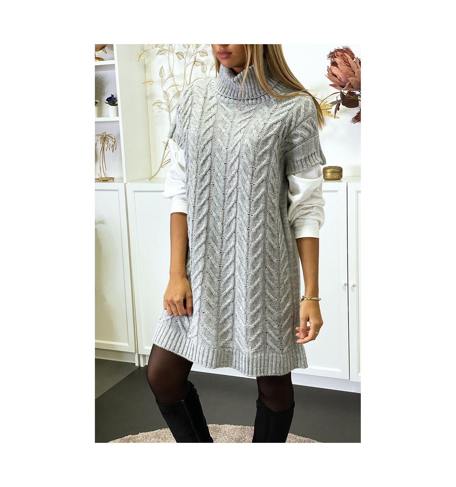 robe pull sans manche