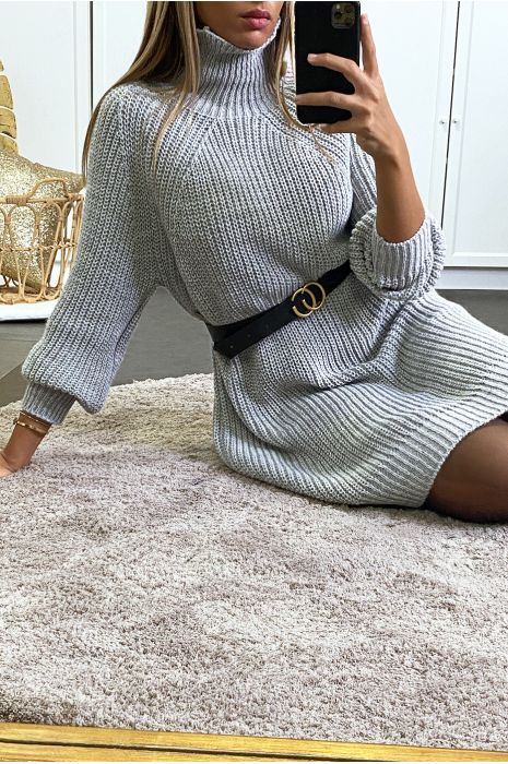 robe pull grise