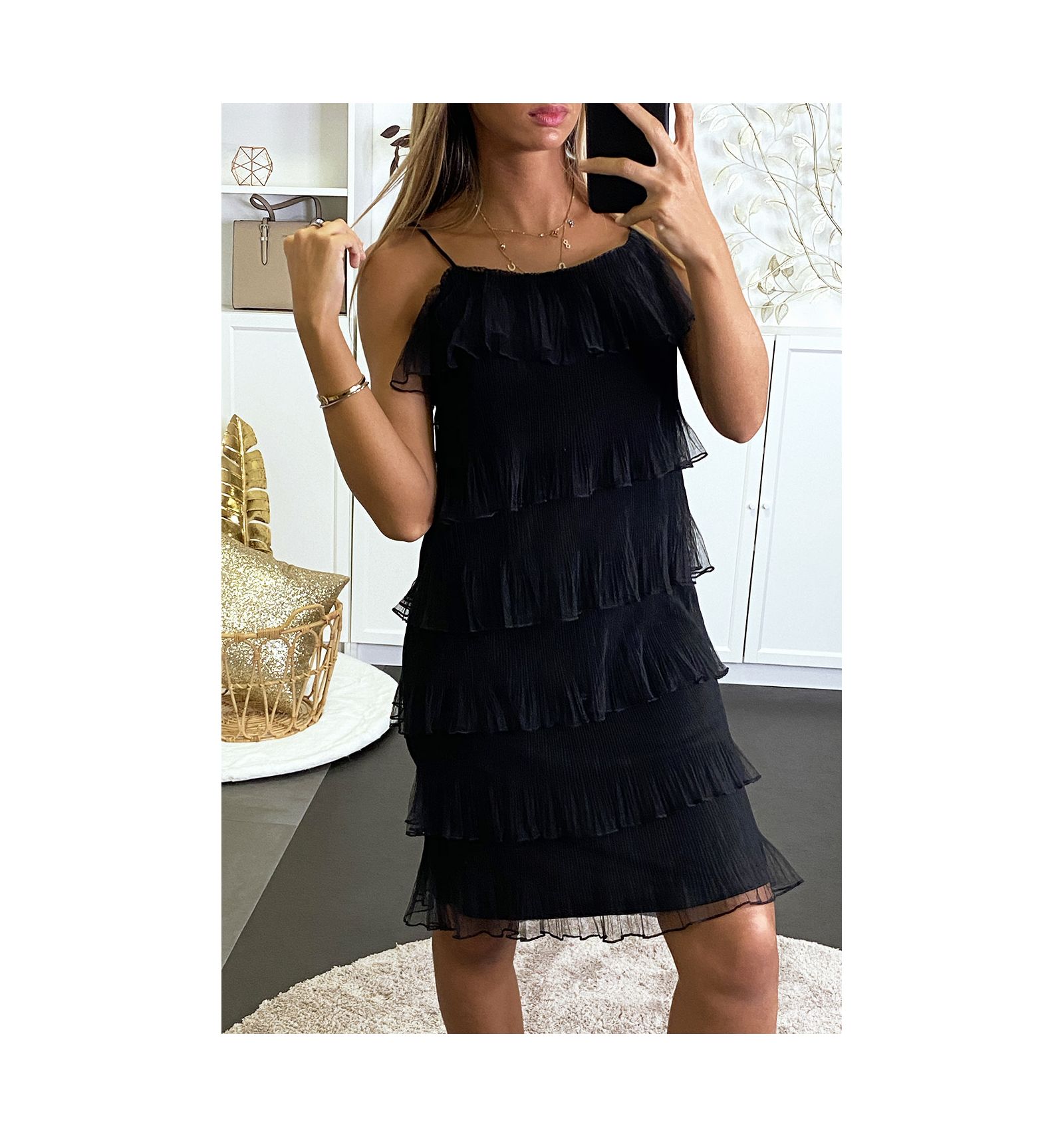 black charleston dress