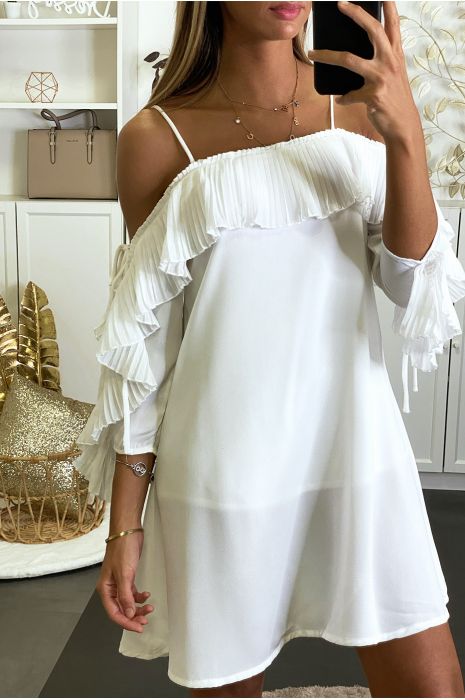 robe trapeze blanche