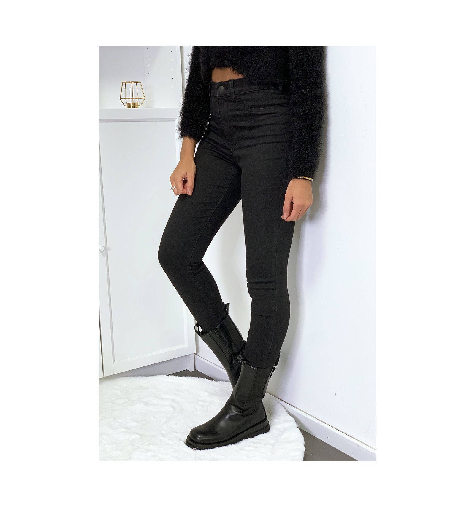 No Nonsense Legging Capri En Coton Pour Femme, Noir, XL Dès