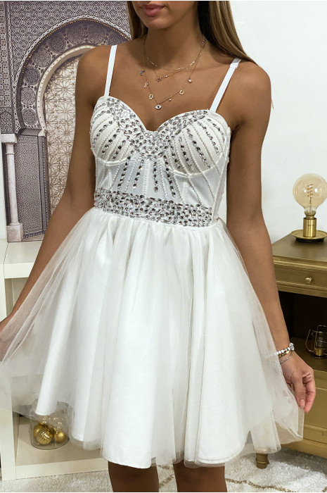 robe patineuse blanche