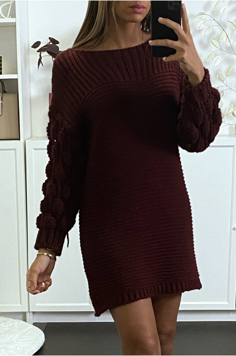 burgundy sweater dresses