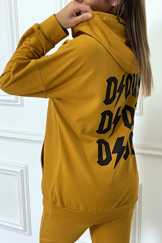 Ensemble sweat et jogging moutarde à capuche Ensemble sweat et jogging moutarde à capuche