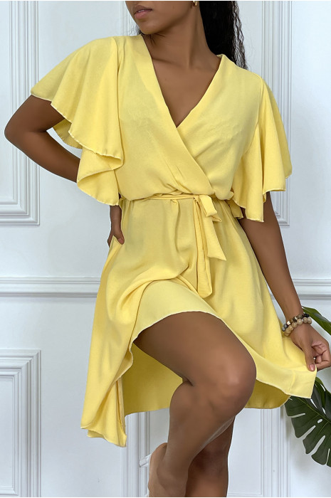 robe jaune patineuse