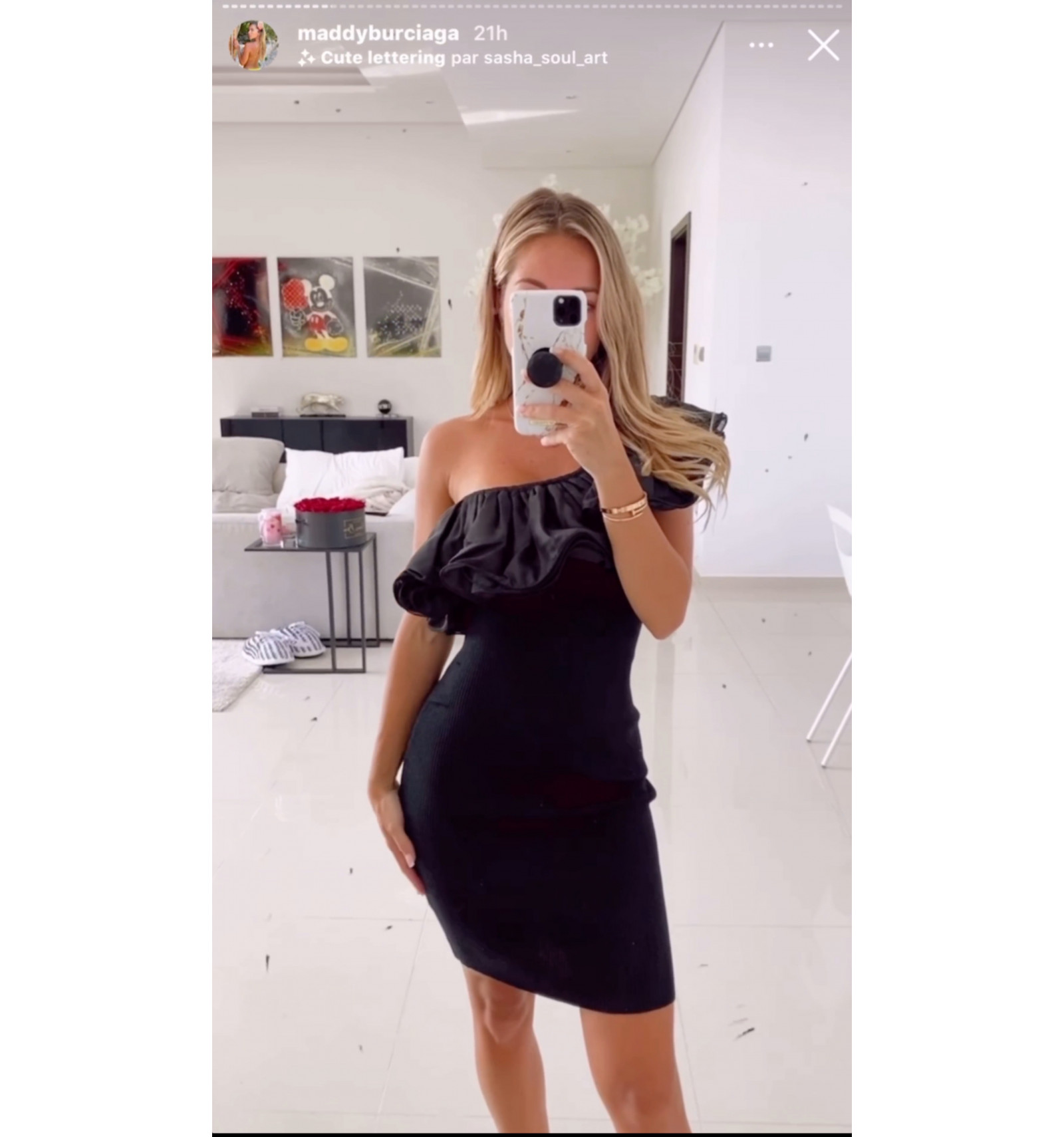 ruffle bust dress