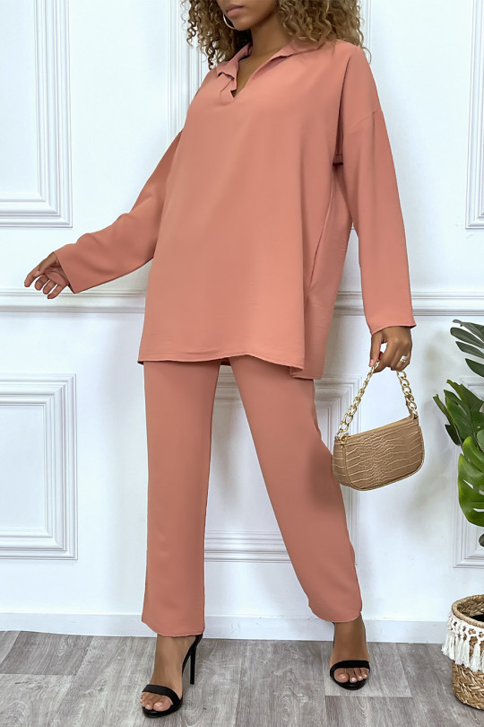 Ensemble kaki tunique et pantalon très tendance et agréable à porter Ensemble kaki tunique et pantalon très tendance et agréable à porter