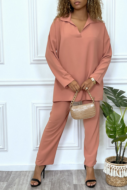 Ensemble kaki tunique et pantalon très tendance et agréable à porter Ensemble kaki tunique et pantalon très tendance et agréable à porter