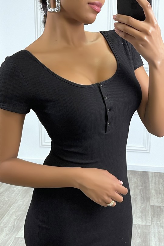 Robe courte côtelé grise Robe courte côtelé grise