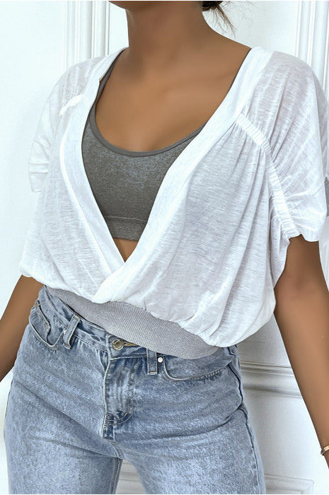 Women Fluffy Shaggy tops courts chemisier Tassel manches longues franges paillettes T-shirts