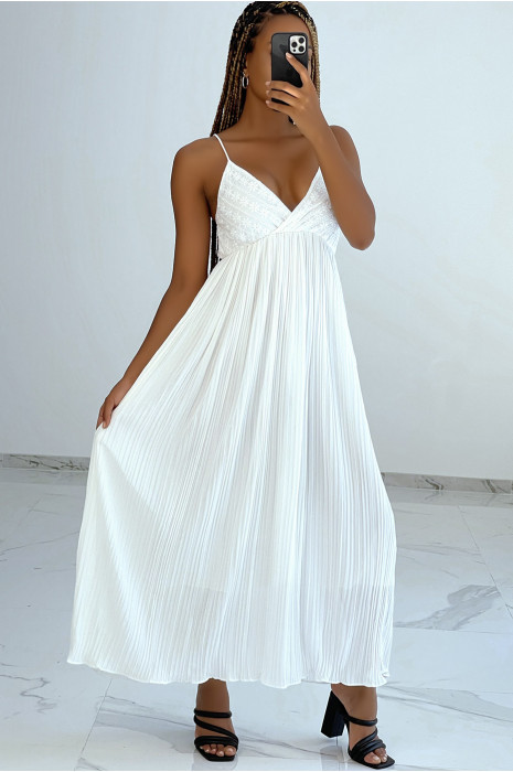 robe blanche longue