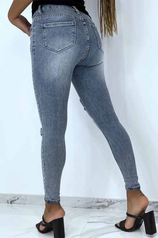 Jeans slim bleu qualité prenium taille haute Jeans slim bleu qualité prenium taille haute