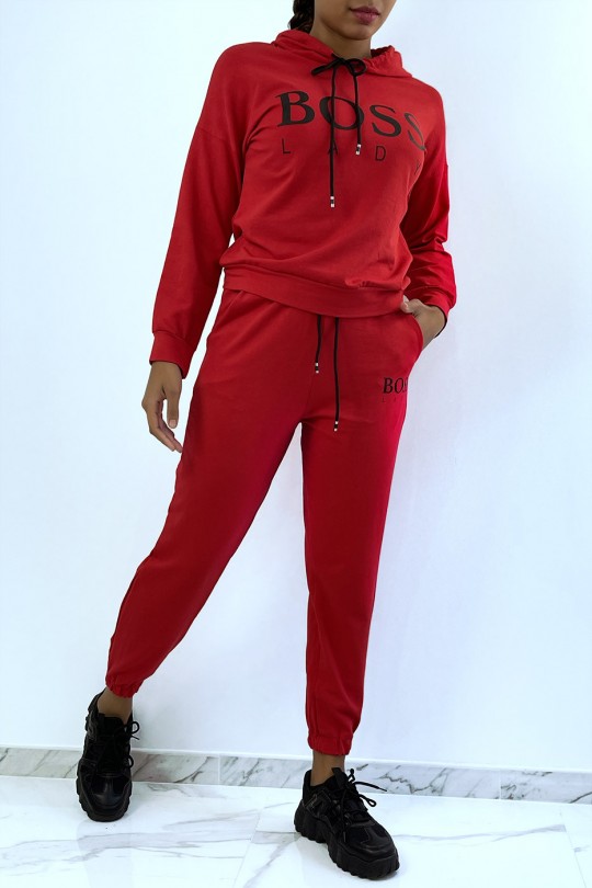 Ensemble survêtement jogging rouge pour femme Ensemble survêtement jogging rouge pour femme