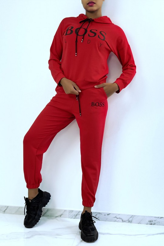 Ensemble survêtement jogging rouge pour femme Ensemble survêtement jogging rouge pour femme