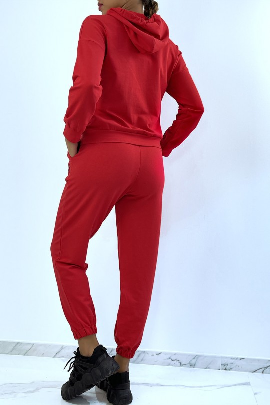 Ensemble survêtement jogging rouge pour femme Ensemble survêtement jogging rouge pour femme