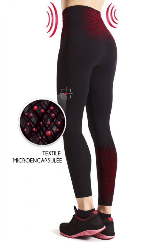 Zwarte dikke platte buik hoge taille legging Zwarte dikke platte buik hoge taille legging