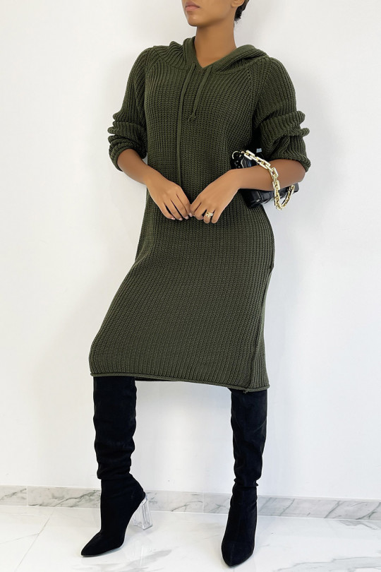 robe pull grosse maille oversize