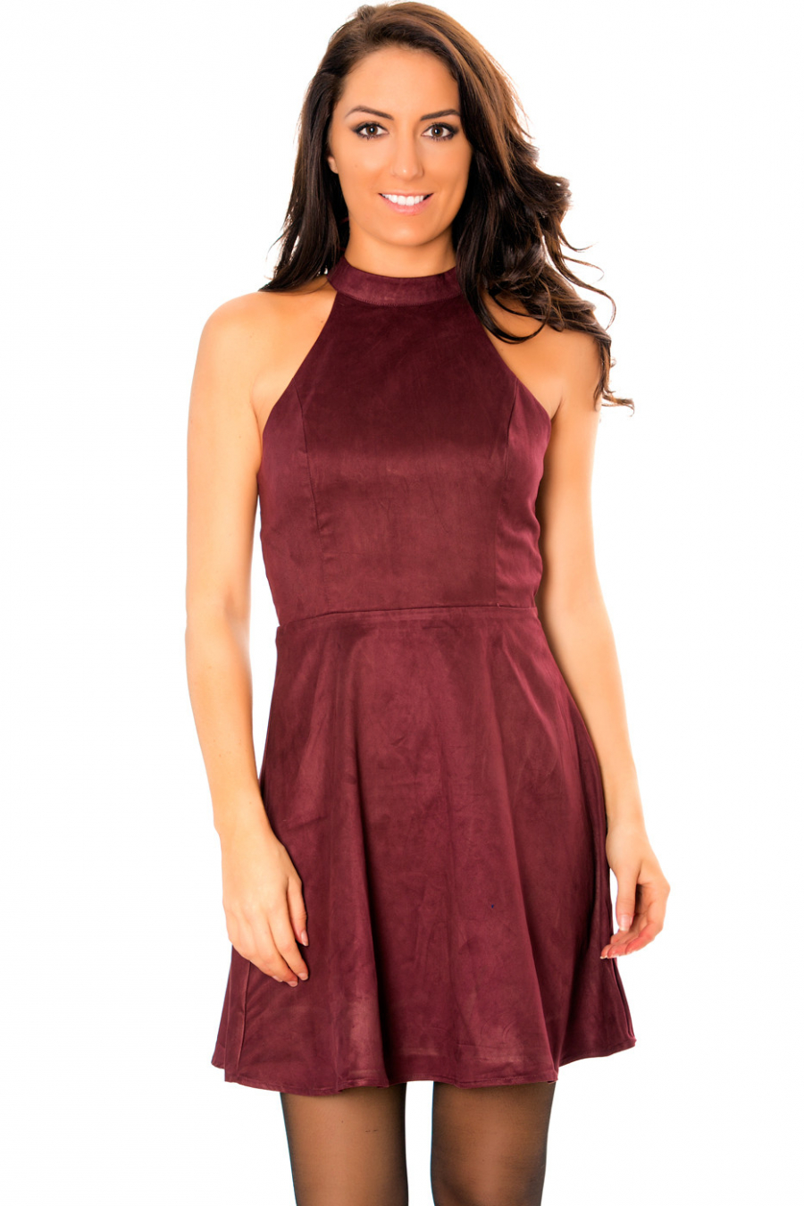 robe patineuse bordeaux