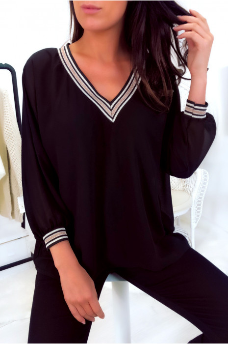 Blouse col en v Clearance