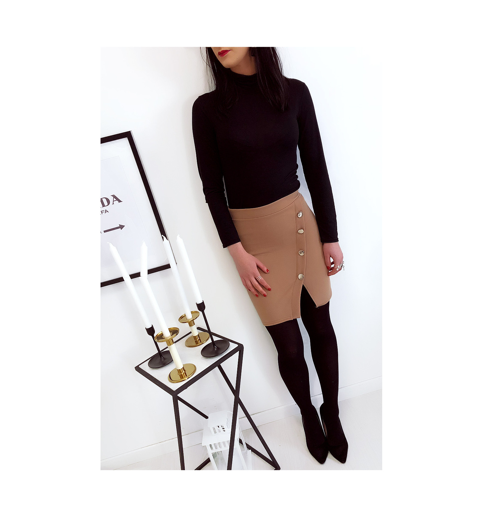 jupe croisée devant