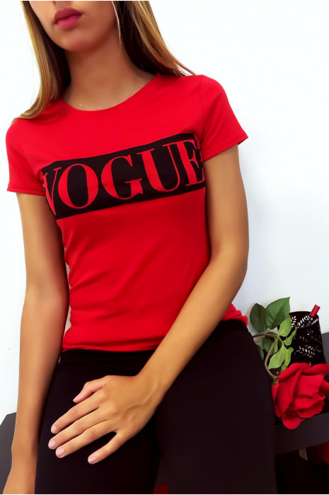 vogue t shirt red