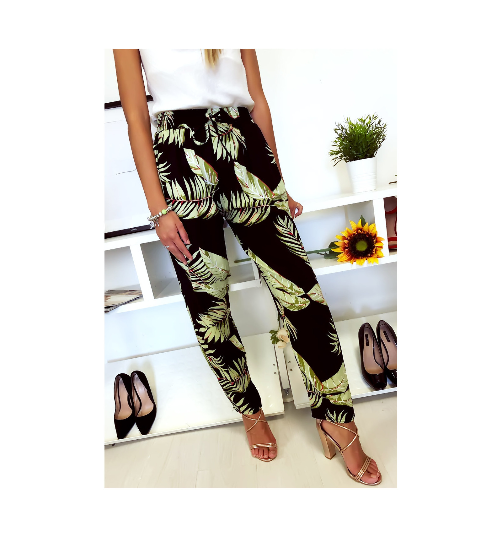 lacet fleuri