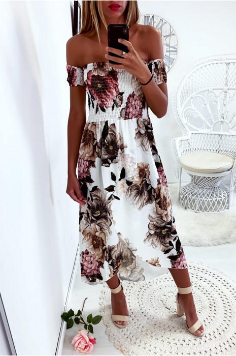 robe longue col bateau