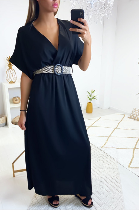 robe noire satin