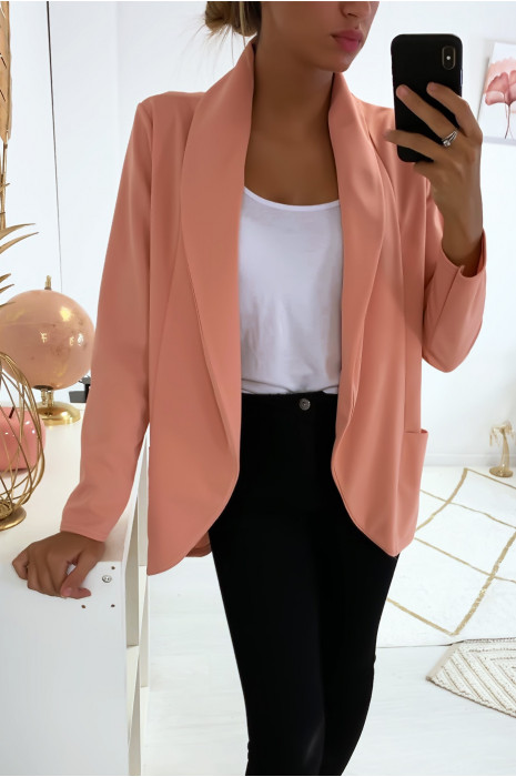 short pink blazer