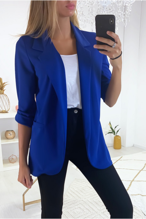 blazer bleu roi