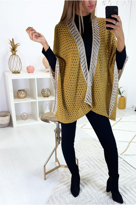 mustard kimono cardigan