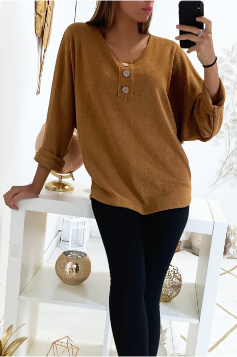 sweater with 3 buttons