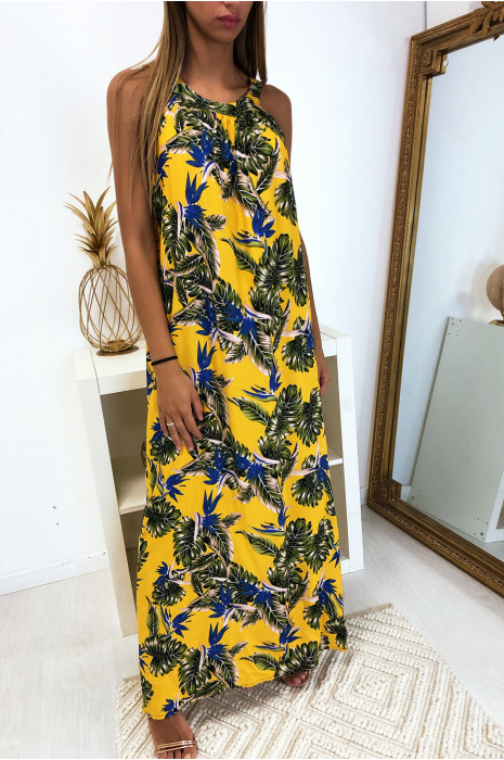 robe jaune longue
