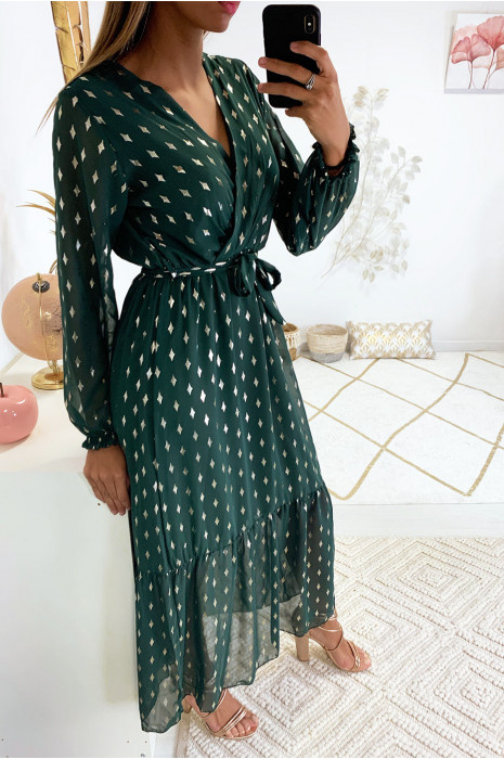 robe verte et doree