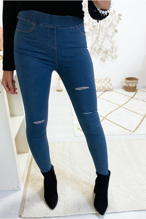 ripped jean jeggings