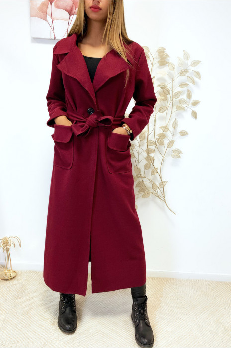 manteau bordeaux