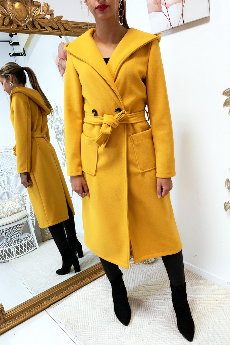 manteau moutarde