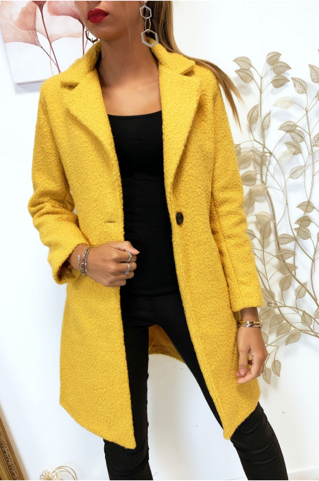 manteau moutarde