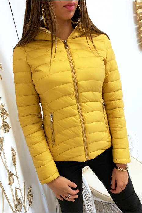 mustard down jacket women's