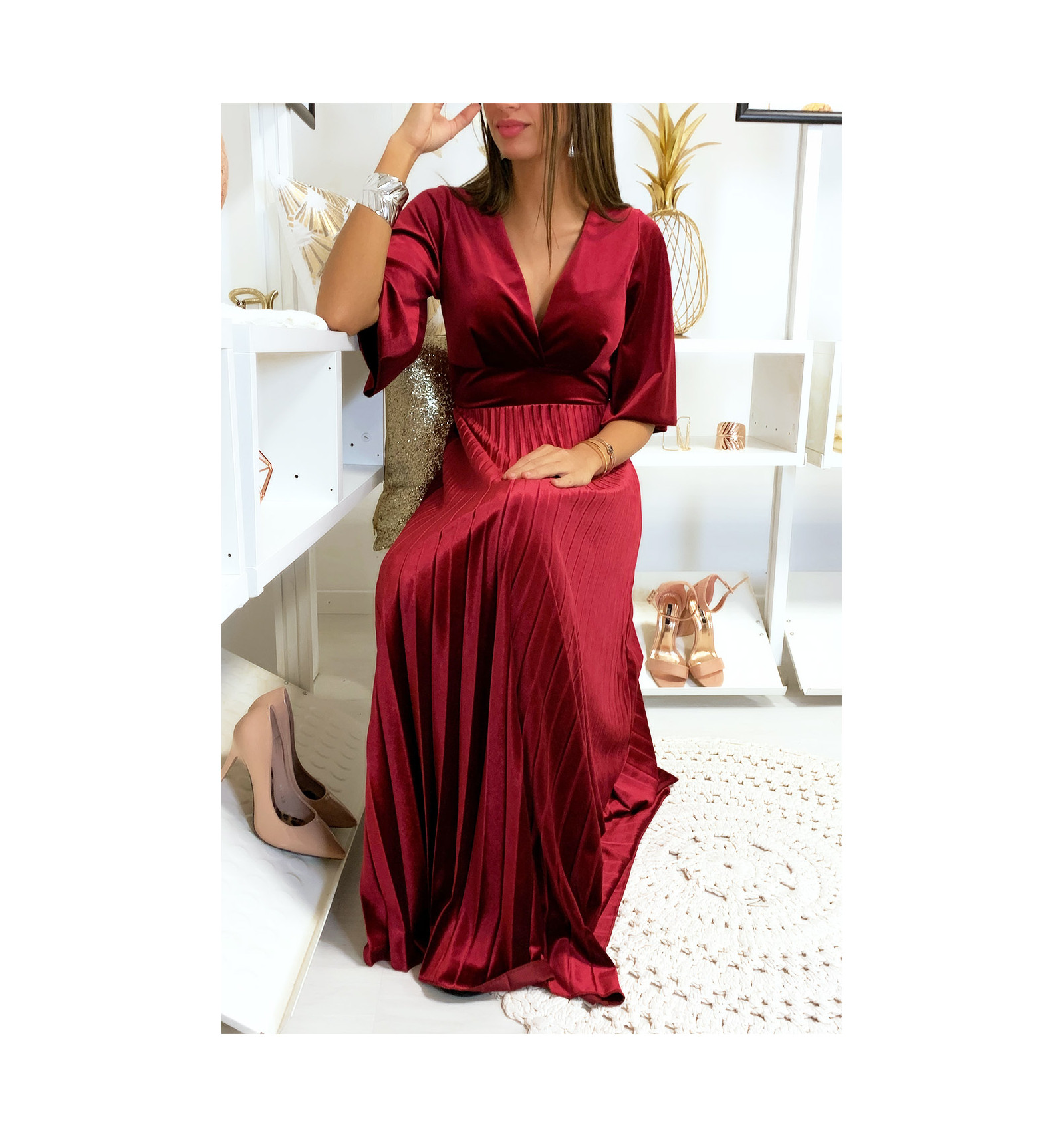 robe longue croisée