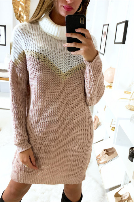 robe pull rose pale