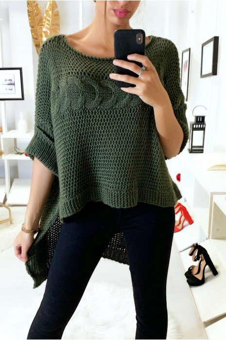 pull long derriere femme