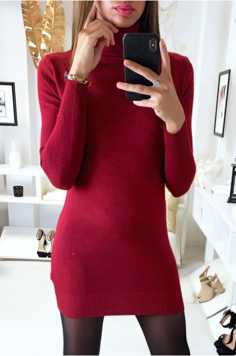 burgundy sweater dresses