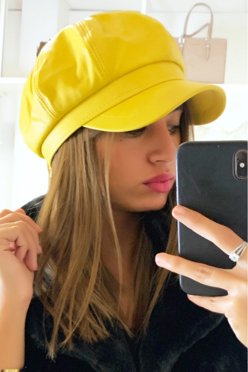 Sublime gavroche moutarde en simili cuir Sublime gavroche moutarde en simili cuir