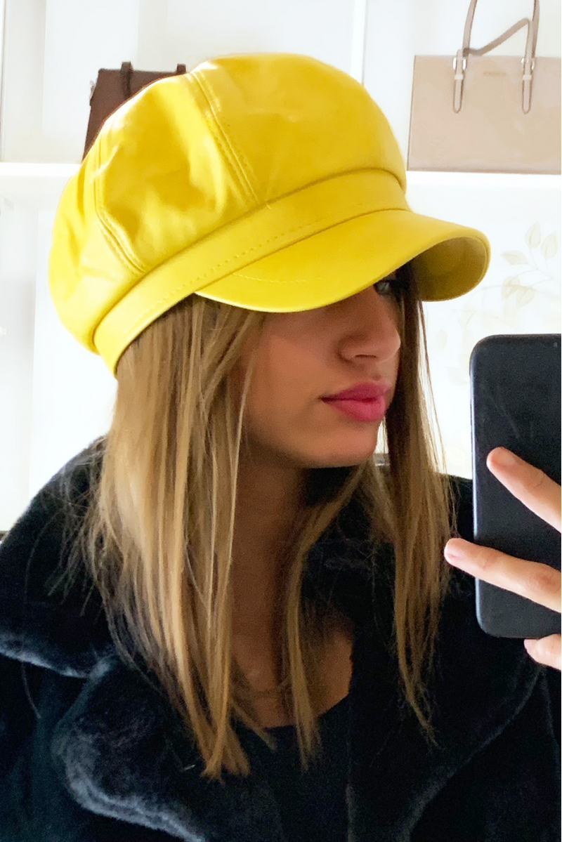 Sublime gavroche moutarde en simili cuir Sublime gavroche moutarde en simili cuir