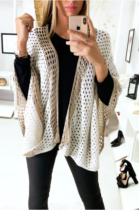 beige kimono cardigan