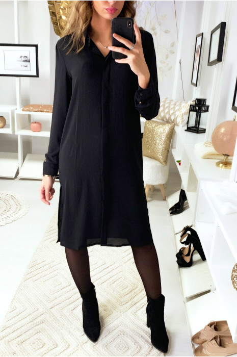 chemise femme noire